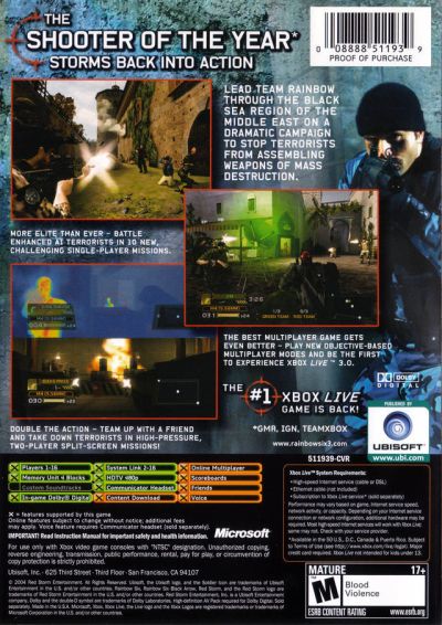 Tom Clancy's - Rainbow Six 3 - Black Arrow (USA)
